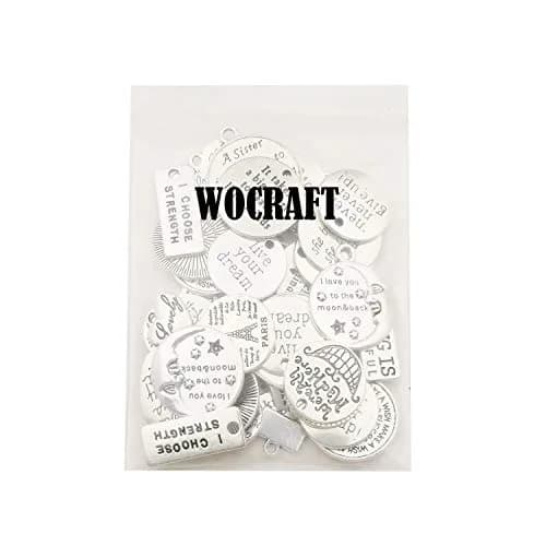 WOCRAFT Charm 7-30mm | Inspirational Message Beads for Jewelry Crafting thumbnail 6