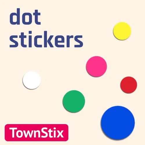 TownStix Orange 3000 Pack Label | 0.375" Round Dot Stickers for Office & School thumbnail 9