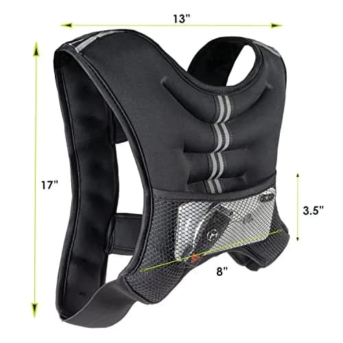 ProsourceFit Exercise Weighted Training Vest - 12lb | Adjustable, Durable & Balanced for Men & Women thumbnail 5