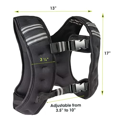 ProsourceFit Exercise Weighted Training Vest - 12lb | Adjustable, Durable & Balanced for Men & Women thumbnail 2