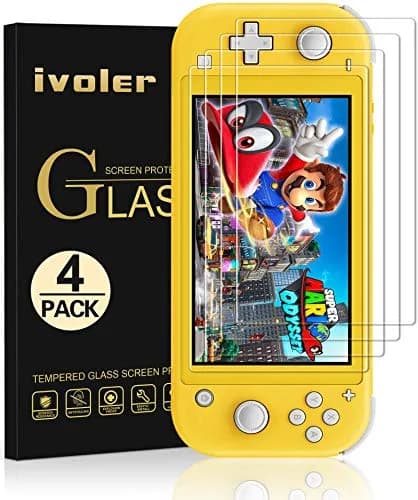 ivoler 4 Pack Screen Protector Tempered Glass for Nintendo Switch Lite, Transparent HD 9H Hardness | Clear Anti-Scratch Bubble-Free Fit thumbnail 1