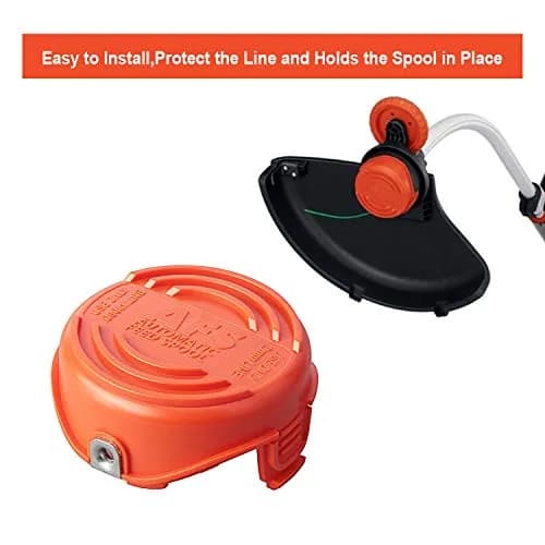 THTEN SF-080 Spool Cap Covers for Black+Decker GH3000 LST540 Weed Eater | 2-Pack, 0.080-inch Line thumbnail 5