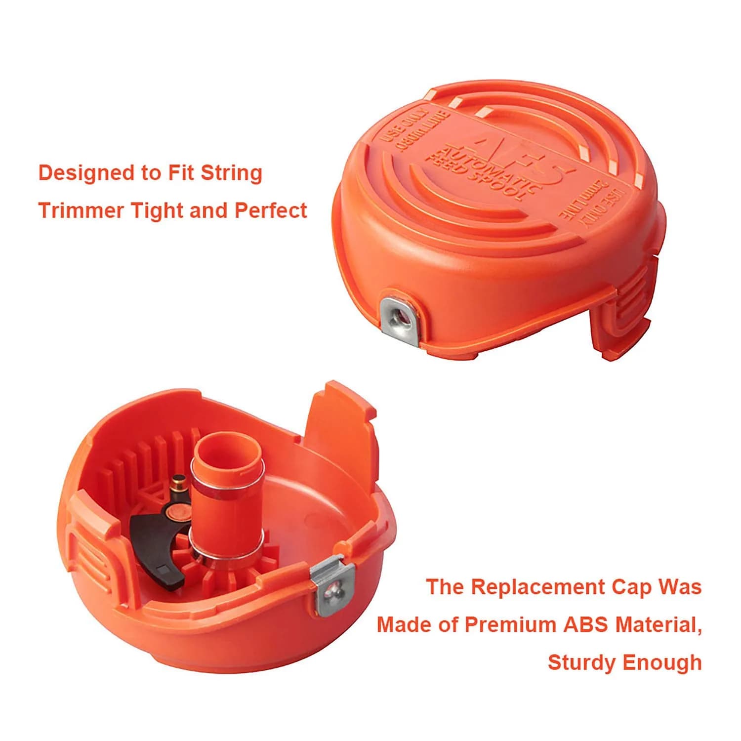 THTEN SF-080 Spool Cap Covers for Black+Decker GH3000 LST540 Weed Eater | 2-Pack, 0.080-inch Line - view 3
