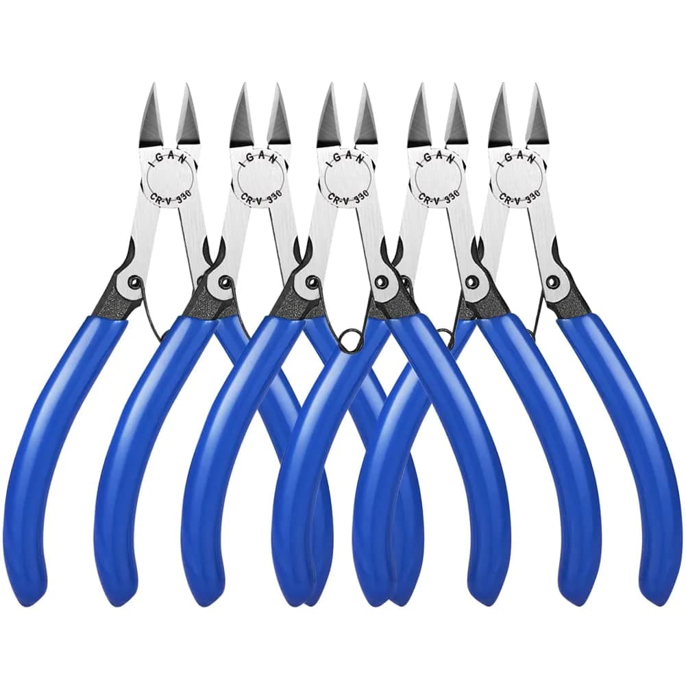 IGAN-330 Wire Flush Cutters 5''x5 | Precision Electronic Model for Jewelry & Electronics