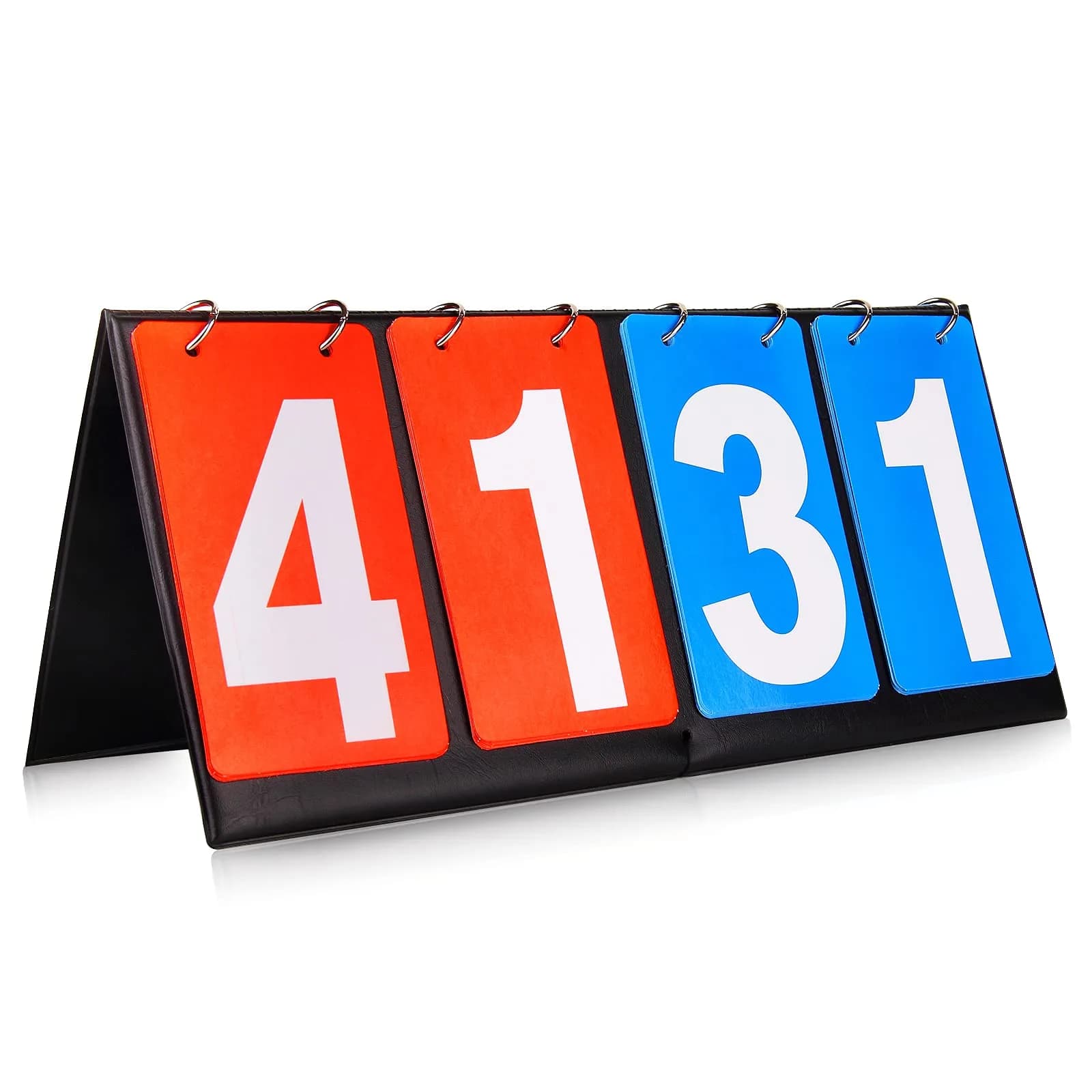 HRLORKC Scoreboard Score Keeper Score Flipper for Basketball Tennis Sports | Easy Flip Design, Indoor & Outdoor Use — Blue/Red