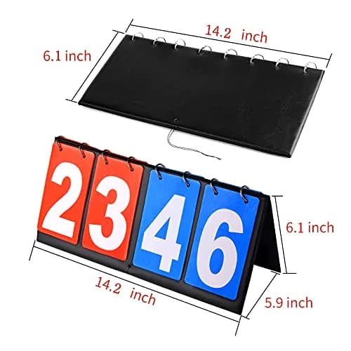HRLORKC Scoreboard Score Keeper Score Flipper for Basketball Tennis Sports | Easy Flip Design, Indoor & Outdoor Use thumbnail 2