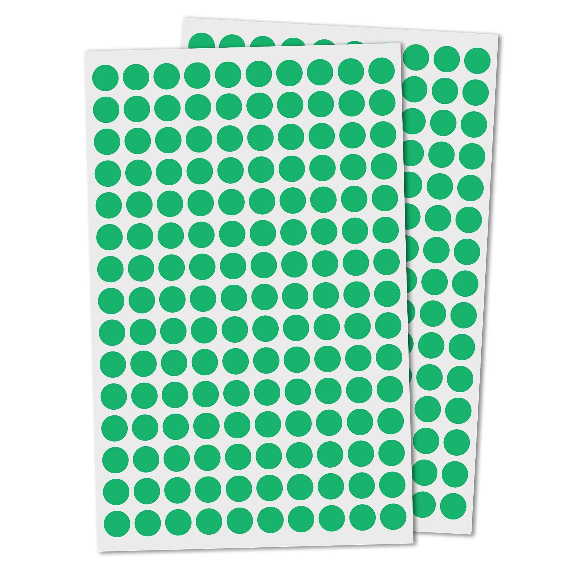 TownStix Green 3000 Pack Label | 3/8 inch Round Dot Stickers for Flat Surfaces