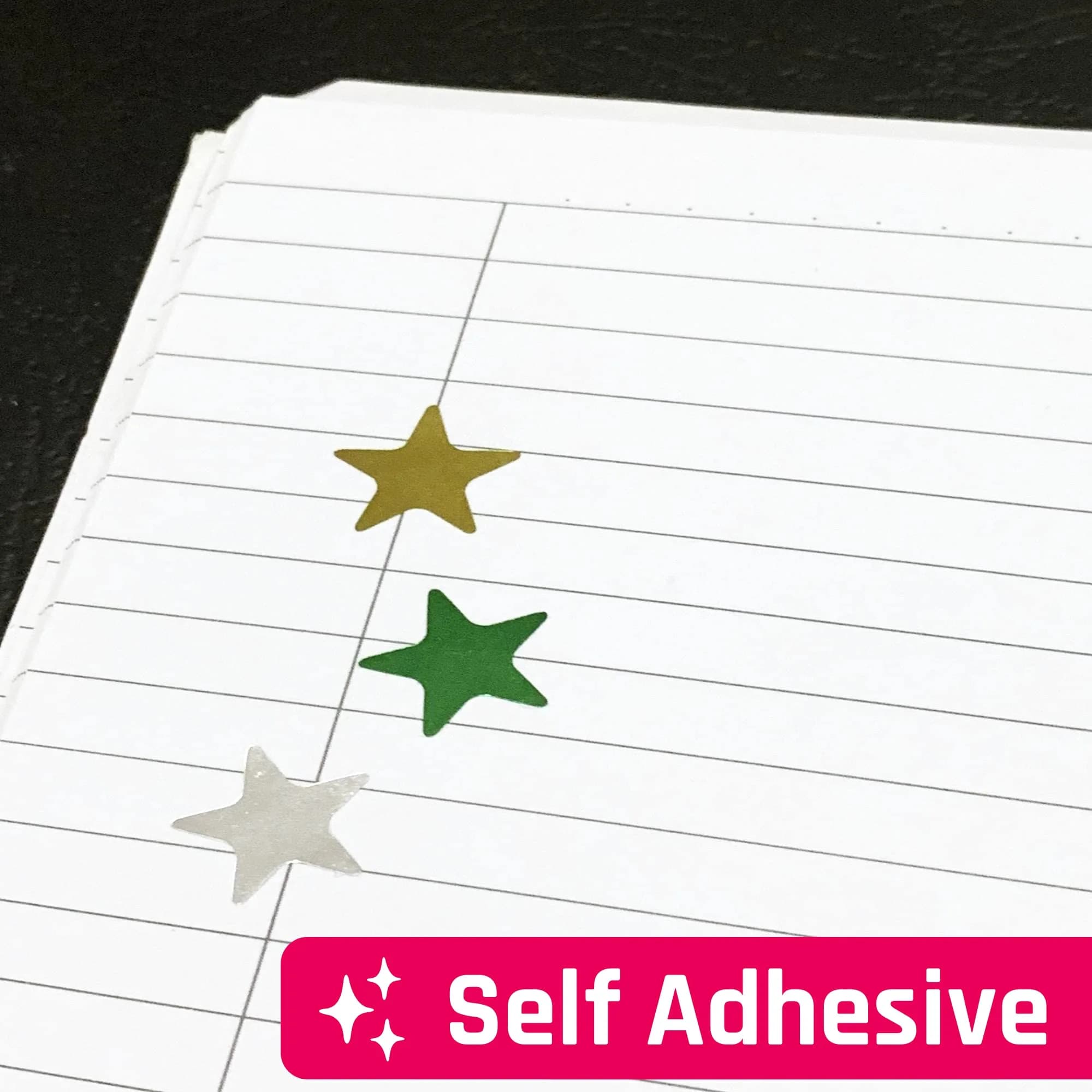 TownStix Star Metallic Stickers 1000 Pack | 8 Colors, 0.6" Diameter, Permanent Adhesive thumbnail 6
