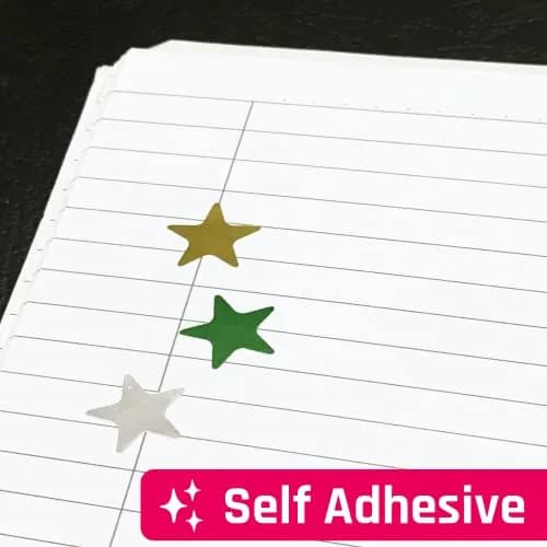 TownStix Star Metallic Stickers 1000 Pack | 8 Colors, 0.6" Diameter, Permanent Adhesive thumbnail 6