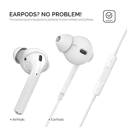 AhaStyle 4 Pairs AirPods Ear Tips Silicone Earbuds Cover for Apple AirPods & EarPods | 2 Pairs Large & 2 Pairs Small thumbnail 6