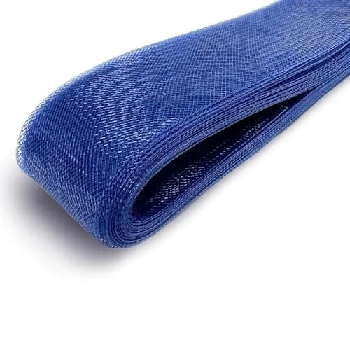 Top Trimming 2" Wide Soft Horsehair Braid | 22 Yards, Navy Blue, Washable & Dry Cleanable thumbnail 2