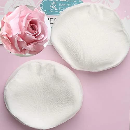 KALAIEN Rose Cutter Set & Petal Fondant Mold 12 Pcs | 2 Silicone Molds & 10 Stainless Steel Cutters for Cake Decorating thumbnail 8