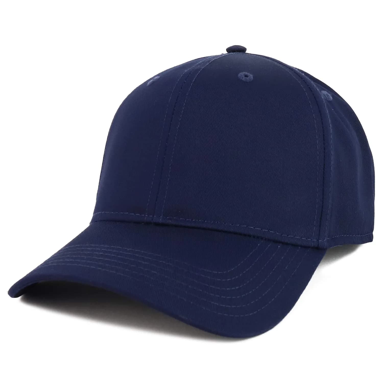 Armycrew XXL Oversize High Crown Baseball Cap Navy | Adjustable 62CM — Navy