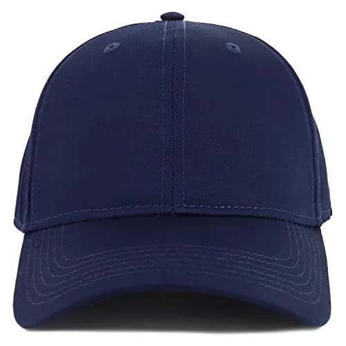 Armycrew XXL Oversize High Crown Baseball Cap Navy | Adjustable 62CM thumbnail 2