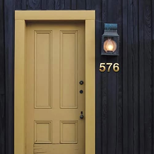 HopeWan Mailbox Numbers for Outside, 2 Inch Door Address Number Stickers, Gold Shiny, 10 Pcs | Waterproof & Self Adhesive thumbnail 6