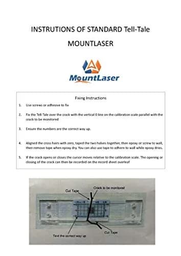 Mountlaser Tell-Tale Crack Monitor 1PCS | Measures Wall Cracks Accurately thumbnail 9