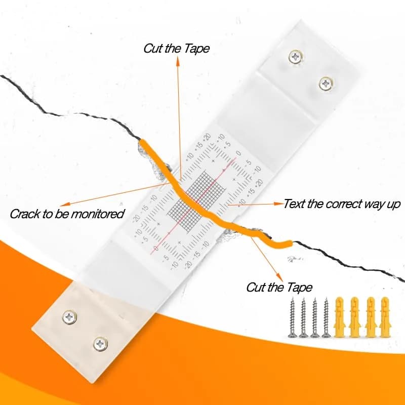 Mountlaser Tell-Tale Crack Monitor 1PCS | Measures Wall Cracks Accurately - view 3