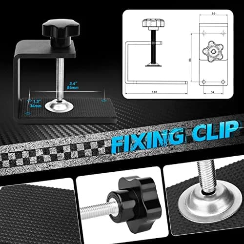 aikeec USB Sim Racing Handbrake PC with Clamp, Compatible with Logitech G29 G920 T300 T500, Hall Sensor, Windows (Black) thumbnail 7
