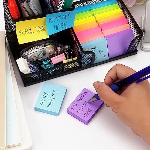 Winner Aura Self-Stick Notes 1.5x2 in | Bright Colors, Reusable, 24 Pads thumbnail 6