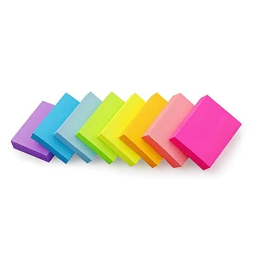 Winner Aura Self-Stick Notes 1.5x2 in Bright Colors Pack of 8 | Reusable & Easy Notice thumbnail 1