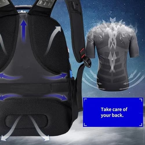 SHRRADOO Large Travel Laptop Backpack for Women, Work College Backpacks | 50L Capacity, Water-Resistant, Fits 17 Inch Laptops thumbnail 5
