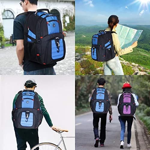 SHRRADOO Large Travel Laptop Backpack for Women, Work College Backpacks | 50L Capacity, Water-Resistant, Fits 17 Inch Laptops thumbnail 6
