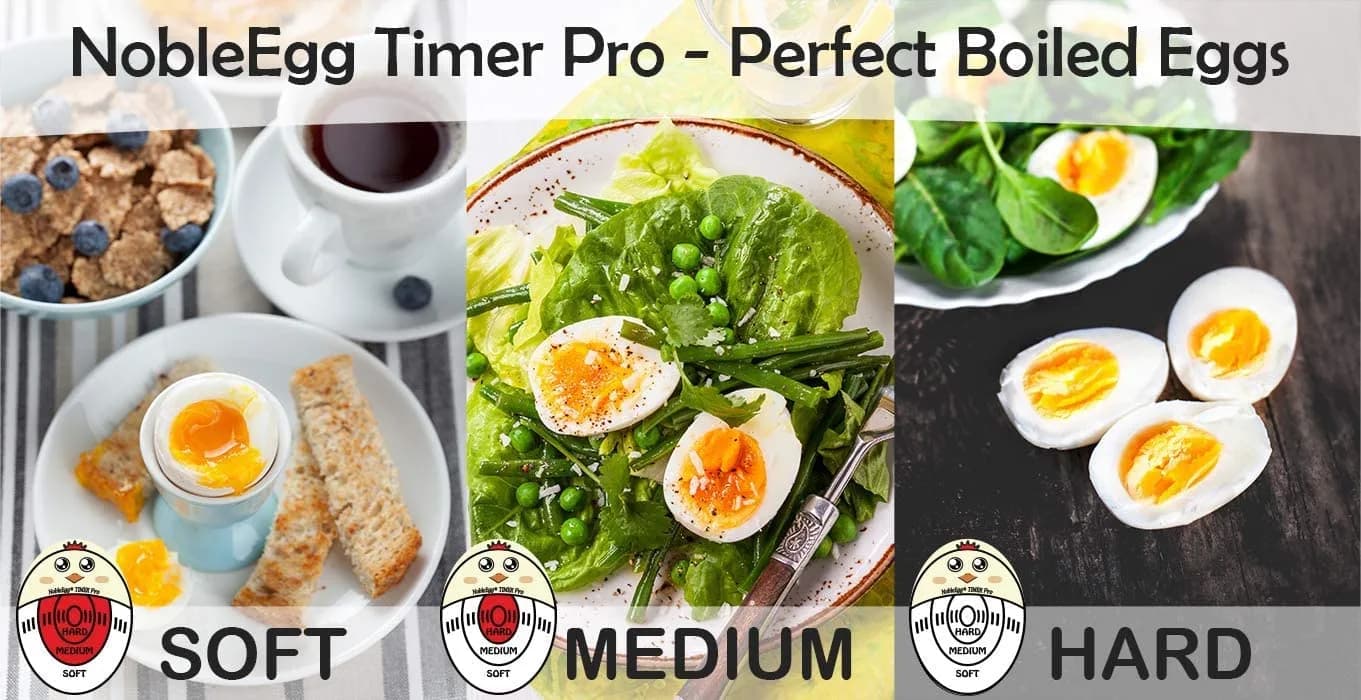 NobleEgg Egg Timer Pro for Boiling Eggs | Color-Changing Soft Hard Boiled Egg Timer | 1-Pack, Red - view 5