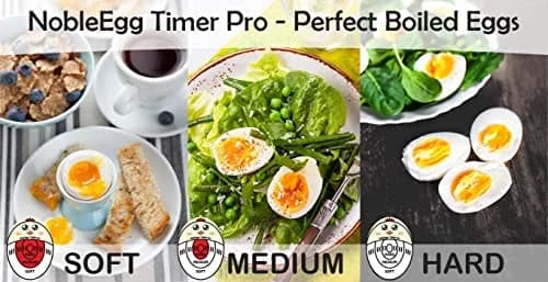NobleEgg Egg Timer Pro for Boiling Eggs | Color-Changing Soft Hard Boiled Egg Timer | 1-Pack, Red thumbnail 5