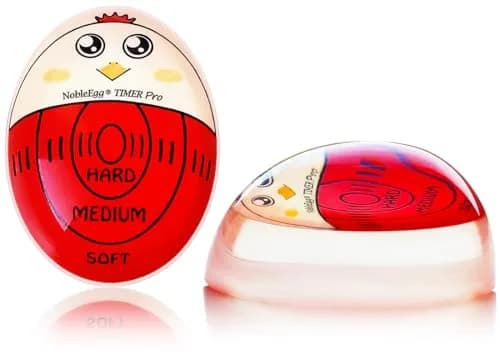 NobleEgg Egg Timer Pro for Boiling Eggs | Color-Changing Soft Hard Boiled Egg Timer | 1-Pack, Red thumbnail 2