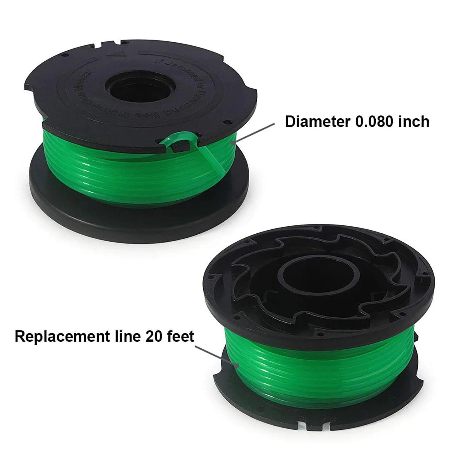 THTEN SF-080 Trimmer Spool 0.080" (20ft) | Compatible with Black Decker GH3000 LST540 - view 2