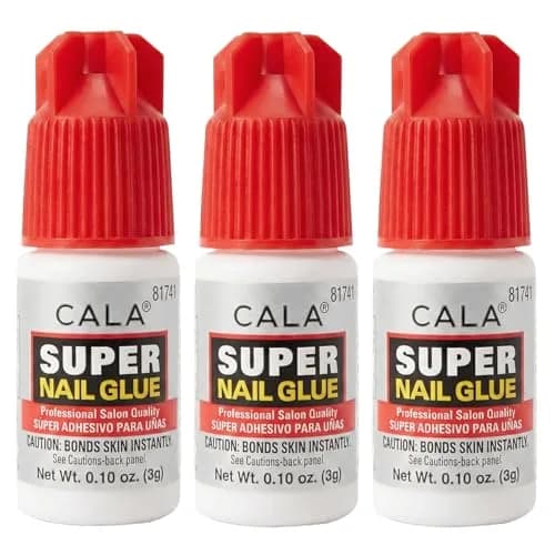 CALA Super Nail Glue for Broken Nails, 0.10 Fl Oz (Pack of 3) | Professional Quick Dry Adhesive thumbnail 1
