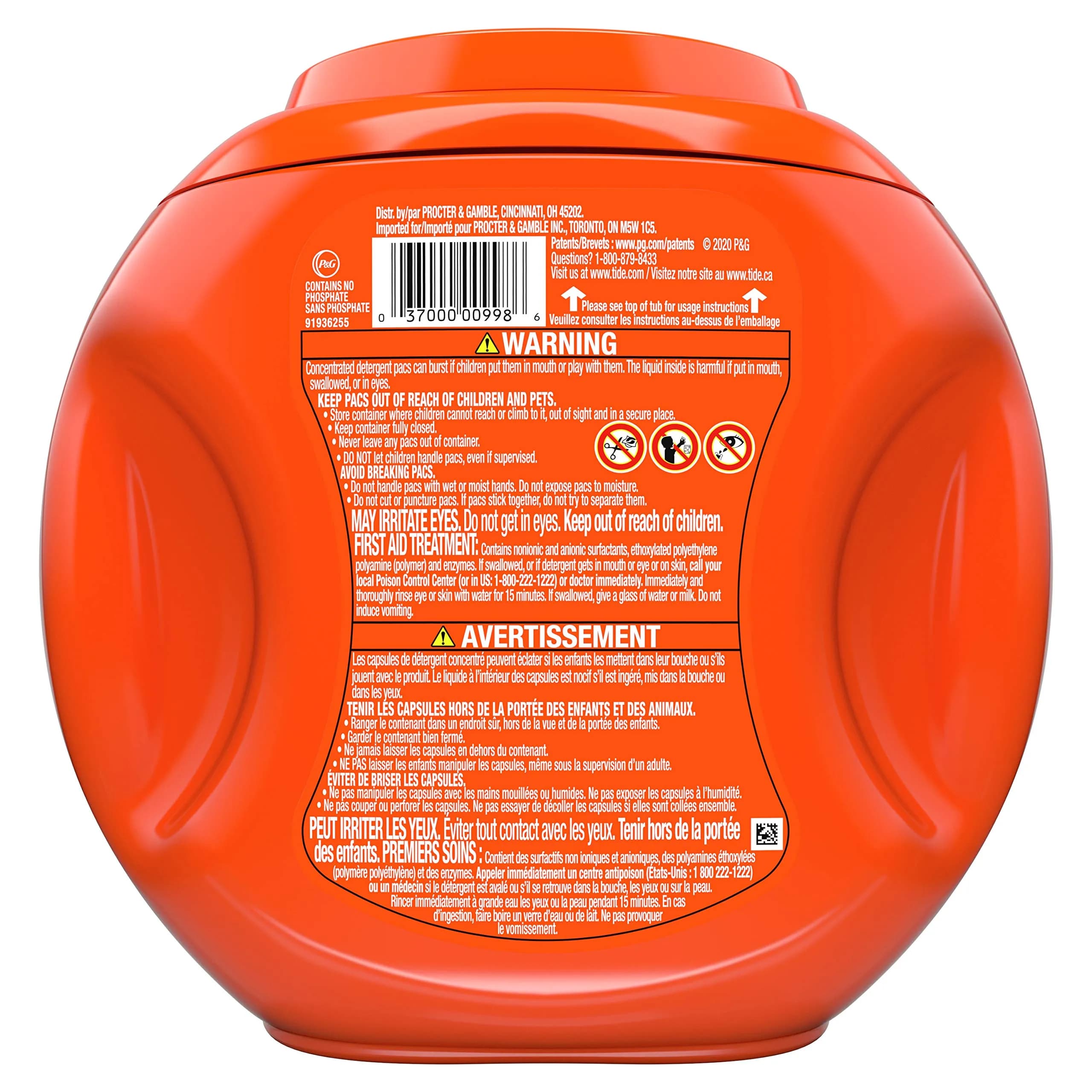 Tide 3-Compartment 3-in-1 Hepod Laundry Detergent Pacs | Concentrated Formula for Indian Households - view 2
