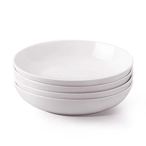 Y YHY 9.75" Large Pasta Bowls Set of 4 | 50 oz Ceramic Serving Bowls for Family Meals thumbnail 1