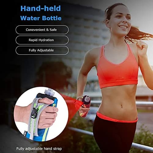 AONIJIE Quick Grip Handheld Soft Water Bottle 500ml | Lightweight Hydration Pack for Running thumbnail 2