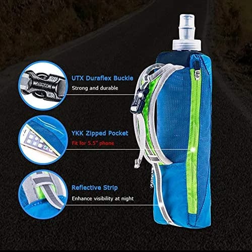 AONIJIE Quick Grip Handheld Soft Water Bottle 500ml | Lightweight Hydration Pack for Running thumbnail 4
