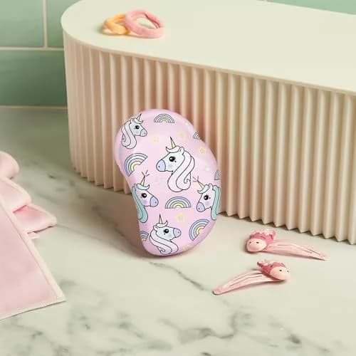 Tangle Teezer Original Detangler Mini Hair Brush for Kids, Unicorn Magic | Detangles Wet or Dry Hair thumbnail 6