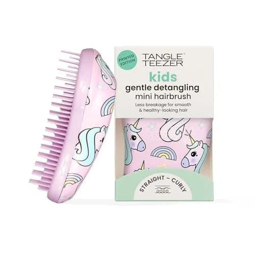 Tangle Teezer Original Detangler Mini Hair Brush for Kids, Unicorn Magic | Detangles Wet or Dry Hair thumbnail 1
