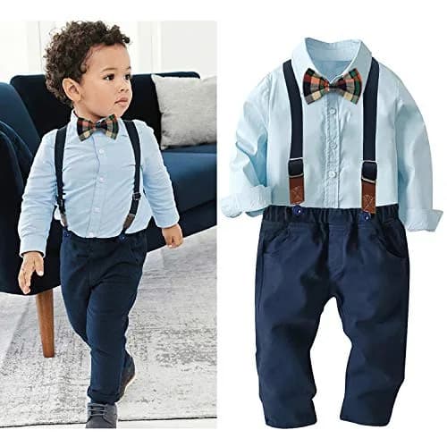 Nwada Baby Boy Clothes Outfit Toddler Dress Shirt & Pants Set 12-18 Months | Suitable for Weddings & Parties thumbnail 2
