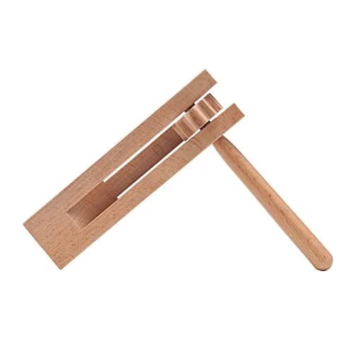 DOMG 2 Pack Wooden Spinning Ratchet Noise Maker Grogger | Traditional Mexican Matraca for Parties & Celebrations thumbnail 2