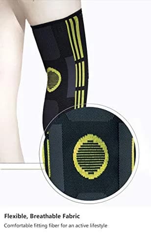 Emoly Compression Knee Sleeve, 1 Pair, Large (18.5"-20") | FDA Approved for Pain Relief & Injury Recovery thumbnail 4