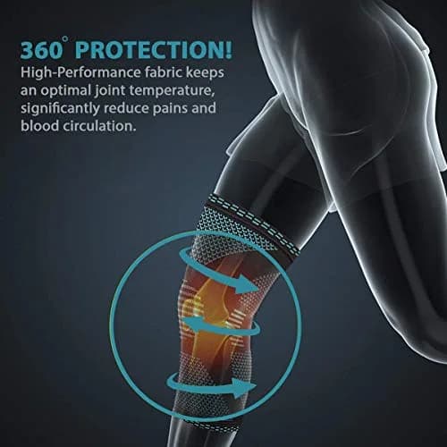 Emoly Compression Knee Sleeve, 1 Pair, Large (18.5"-20") | FDA Approved for Pain Relief & Injury Recovery thumbnail 2