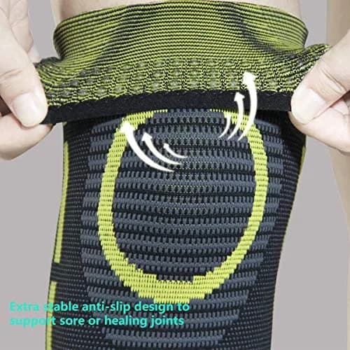 Emoly Compression Knee Sleeve, 1 Pair, Large (18.5"-20") | FDA Approved for Pain Relief & Injury Recovery thumbnail 3