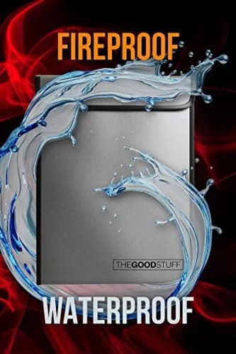 The Good Stuff Fireproof Document Bag 38cm x 28cm (15" x 11") | Protects Valuables from Fire & Water thumbnail 4