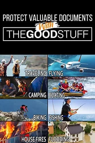 The Good Stuff Fireproof Document Bag 38cm x 28cm (15" x 11") | Protects Valuables from Fire & Water thumbnail 5