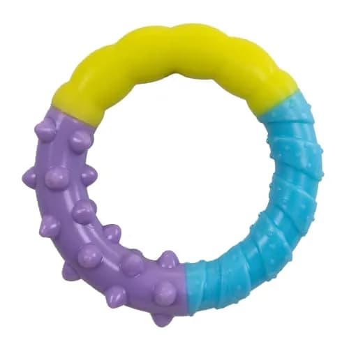 Pupstages Grow-With-Me Ring Dental Dog Chew Toy, 4.7" | Floats & Bounces, Soothes Gums — Ring