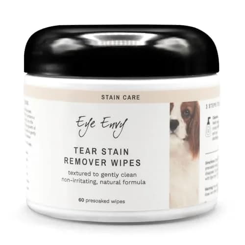 Eye Envy Tear Stain Wipes for Dogs 60 Wipes | Gently Clean & Remove Stains with Natural Formula thumbnail 1