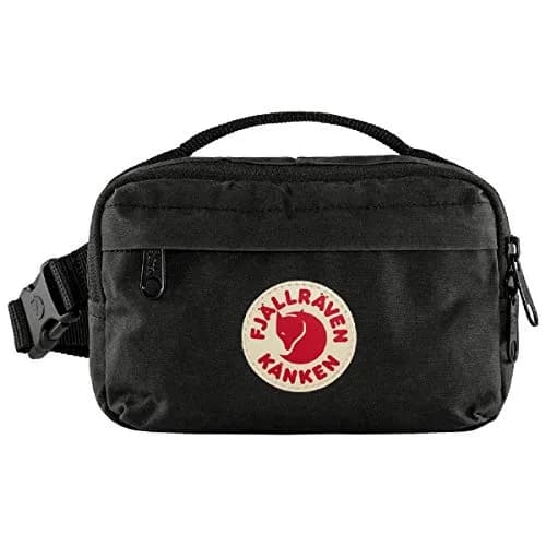 Fjällräven Kanken Hip Pack, Black | Water-Resistant Vinylon-F Fabric, Compact & Versatile thumbnail 1
