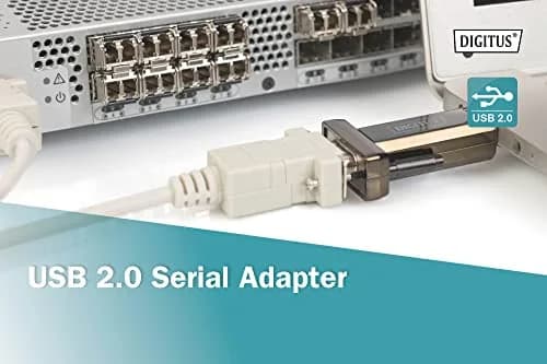 DIGITUS USB to Serial Adapter - RS232 Converter - USB 2.0 Type A to DSUB 9M - PL2303GT Chipset - Includes 80 cm Cable | Data exchange between PC and serial peripherals thumbnail 5