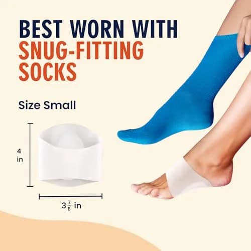 Dr. Frederick's Original Arch Support Sleeves Plus, S/M, 2 ct | Targeted Plantar Fasciitis Relief for All-Day Comfort thumbnail 4
