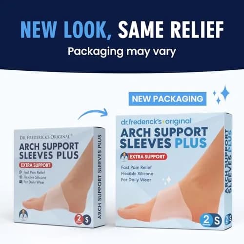 Dr. Frederick's Original Arch Support Sleeves Plus, S/M, 2 ct | Targeted Plantar Fasciitis Relief for All-Day Comfort thumbnail 8